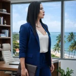 Giseli Nairoski, estrategista digital e designer, em seu escritório, especialista em sites para o mercado imobiliário e turismo em Porto Seguro.